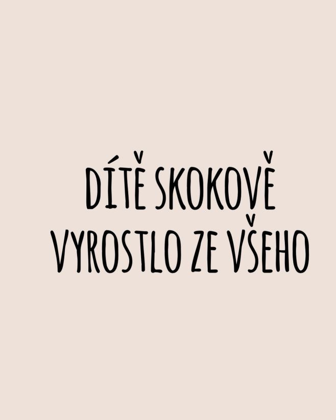 Znáte ten pocit? 🤯 Ráno se dítě vzbudí a jsou mu krátký legíny, rukávy u trička a při obutí bot vám řekne au? Postavíte ho...